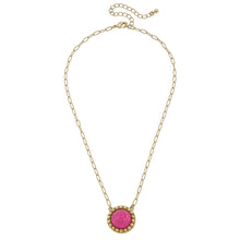 Load image into Gallery viewer, Aruba Raffia Disc Necklace
