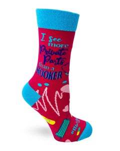 Private Parts Nurse Woman's Socks