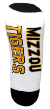 Load image into Gallery viewer, Missouri Tigers White Quarter Mens Socks
