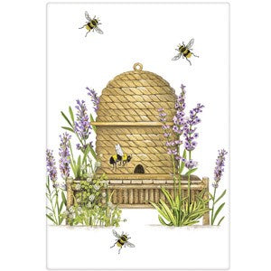 Lavender Beehive Towel