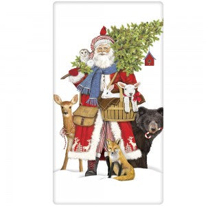 Santa Woodland Towel