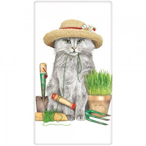 Garden Cat Towel