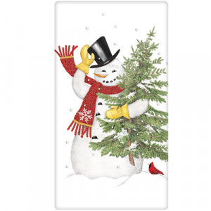 Snowman Tree Towel