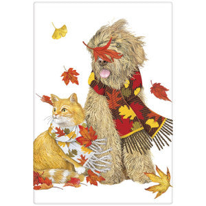 Fall Leaves Dog & Cat Towel