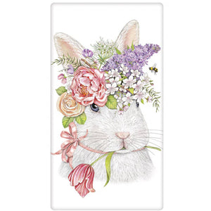 White Crown Rabbit Towel