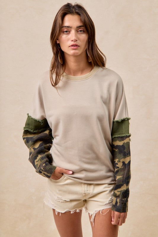 Having A Great Time Top Camo