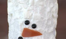 Load image into Gallery viewer, Snowman Bumpy LED Candle
