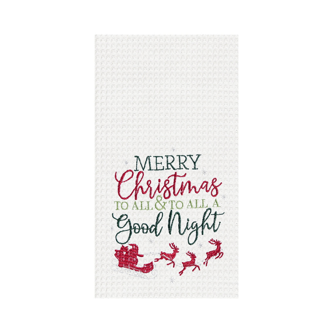 Merry Christmas & Good Night Towel