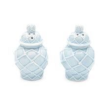 Load image into Gallery viewer, Light Blue Jar Salt &amp; Pepper Shaker
