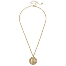 Load image into Gallery viewer, Bee Medallion necklace
