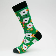 Load image into Gallery viewer, All in the Cards Mens Socks
