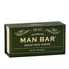 Load image into Gallery viewer, Man Bar 10oz Bergamot &amp; Cognac Soap
