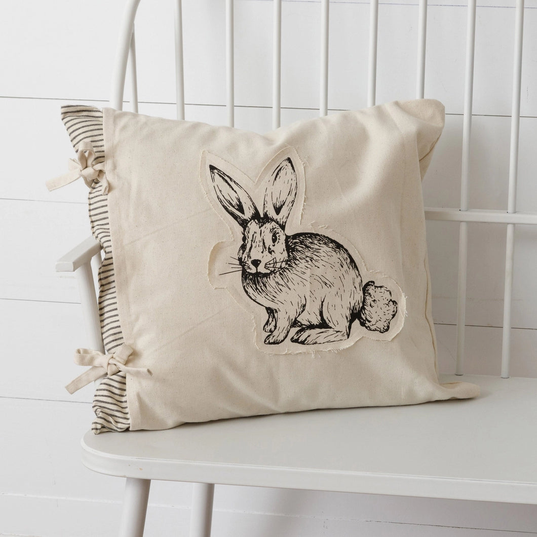 Rabbit Pillow with Ties