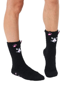 Fuzzy Cat Slipper/Socks