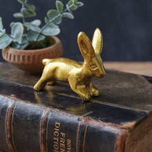 Load image into Gallery viewer, Mini Gold Bunny Figurine
