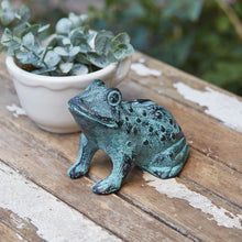 Load image into Gallery viewer, Cast Iron Frog Figurine
