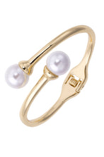 Load image into Gallery viewer, Maribel Pearl Crossover Bangle
