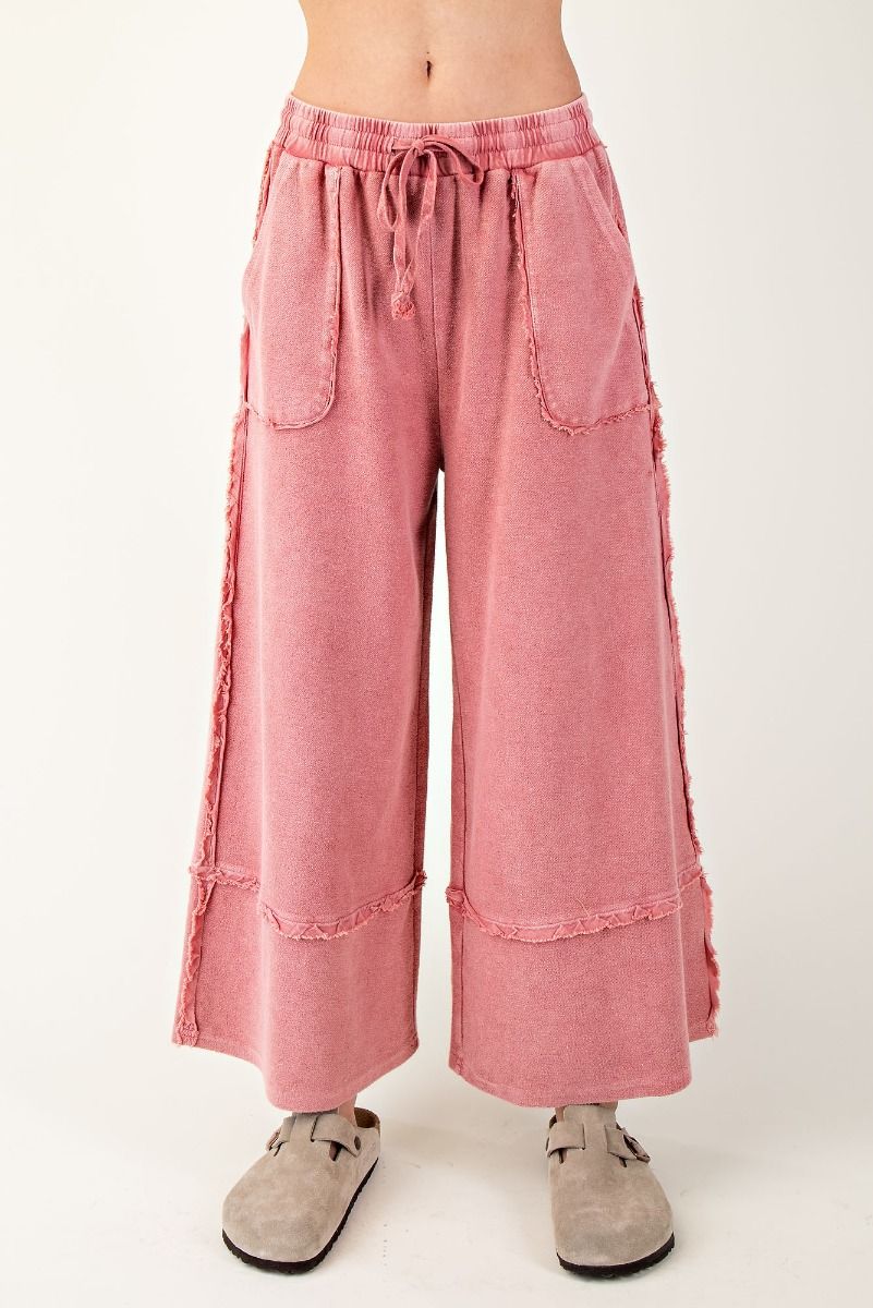 Mineral Wash Bottom Boho Red