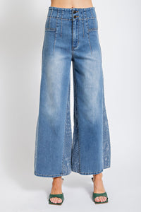 Paisley Wide Leg Jean