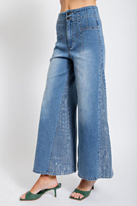 Paisley Wide Leg Jean