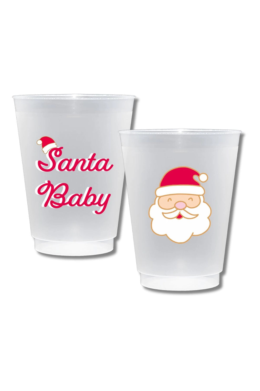 Santa Baby Shatterproof Plastic Cups