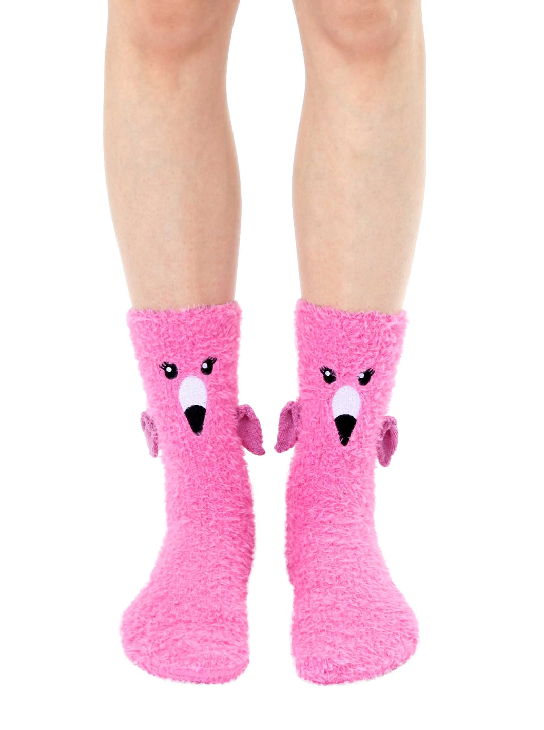 Fuzzy Flamingo Socks/Slippers