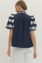 Load image into Gallery viewer, Catcha Latter Top Navy
