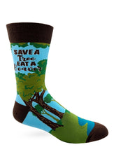 Load image into Gallery viewer, Save A Tree Men&#39;s Socks
