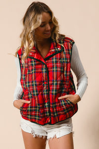 Christmas Plaid Vest