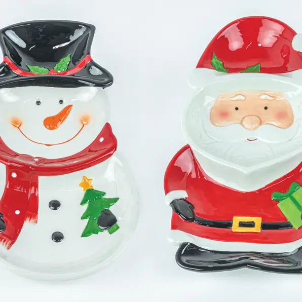 Santa or Snowman Plate