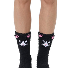 Load image into Gallery viewer, Fuzzy Cat Slipper/Socks
