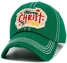 Load image into Gallery viewer, Merry Christmas Vintage Ballcap
