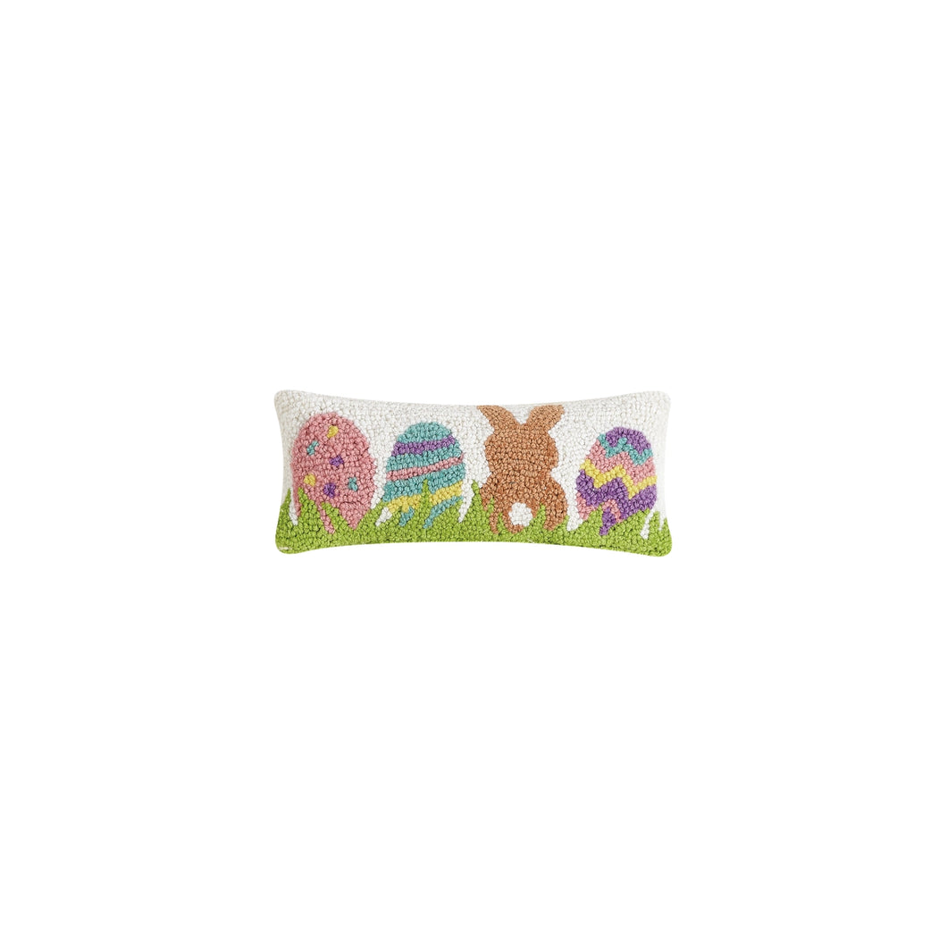 Bunny with Eggs Hook Pillow