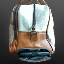 Load image into Gallery viewer, Western Cowhide Wheeled Duffel Bag Carry On
