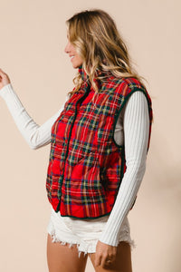 Christmas Plaid Vest