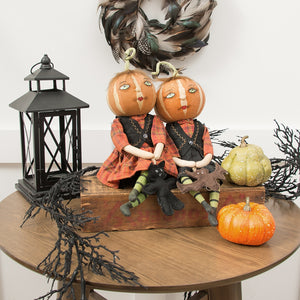 Nelly and Nevin Pumpkin Head