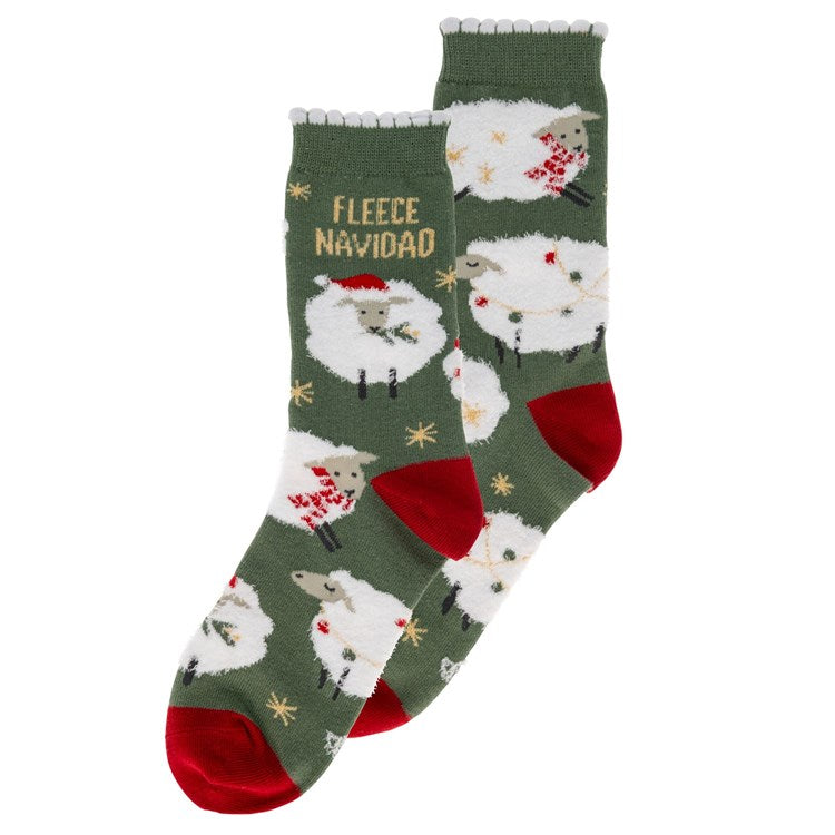 Holiday Sheep Socks