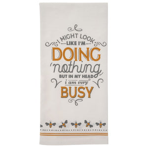 Cheecky Flour Sack Towel Busy