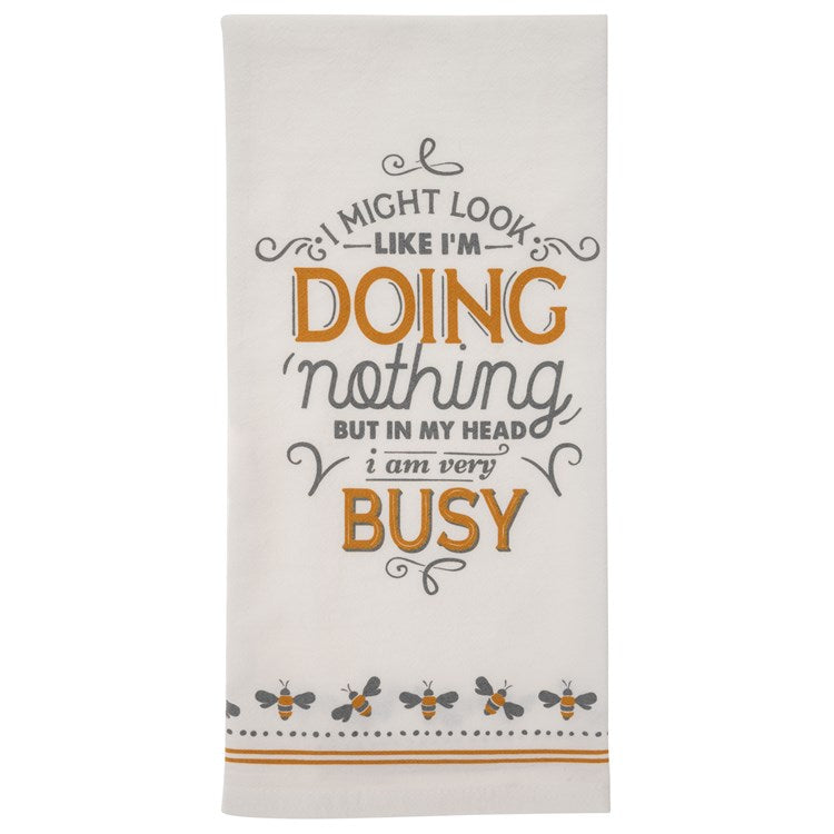 Cheecky Flour Sack Towel Busy