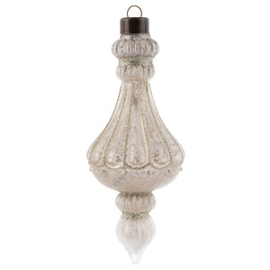 Scalloped Mercury Glass Ornament