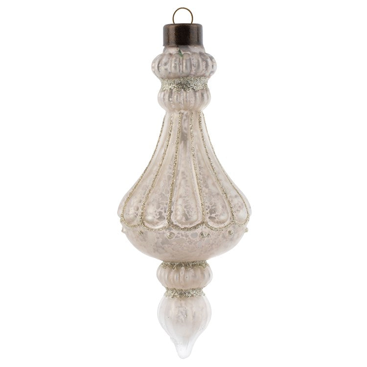 Scalloped Mercury Glass Ornament