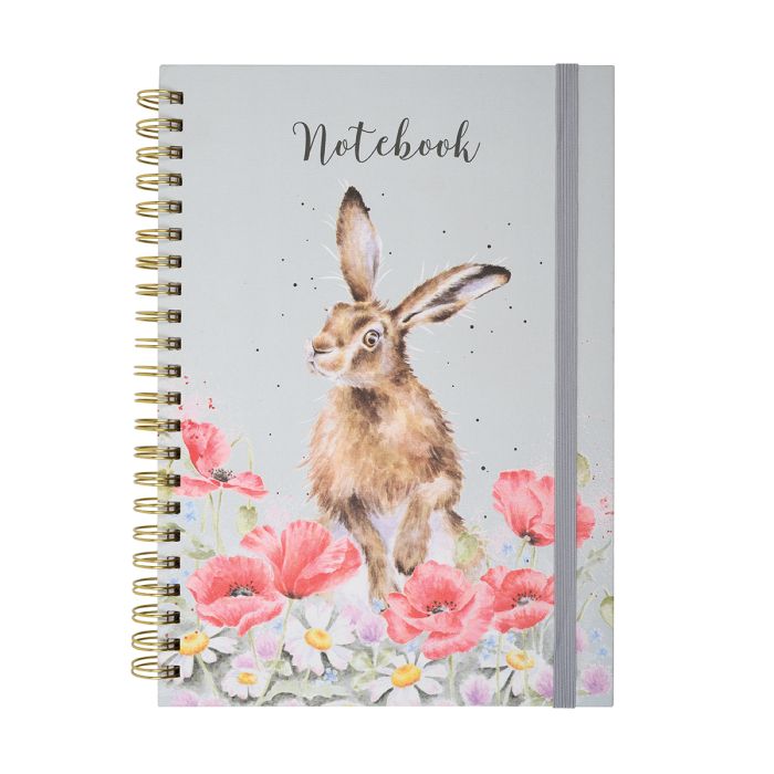 Field of Flowers Hare Large Notebook