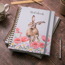 Load image into Gallery viewer, Field of Flowers Hare Large Notebook
