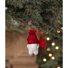 Load image into Gallery viewer, Snowman with Wreath Ornament
