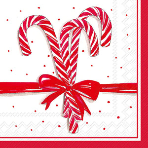 Candy Cane Cocktail Napkins