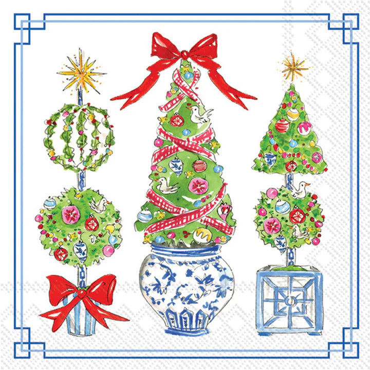Bright Topiary Lunch Napkins