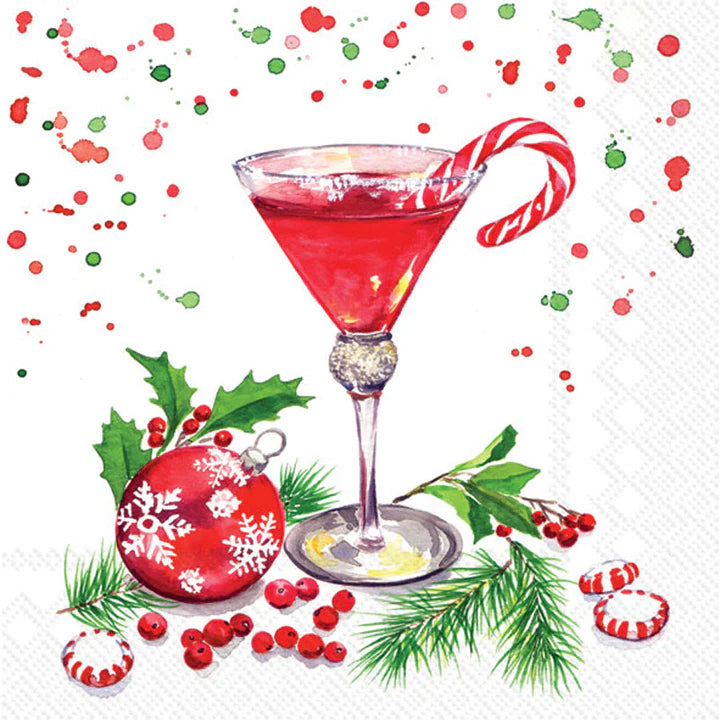 Christmas Martini  Cocktail Napkins