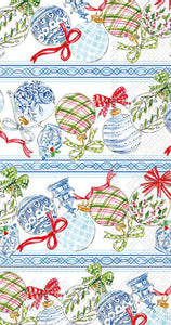 Blue Ornament Guest Napkins