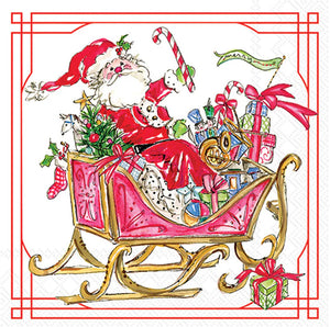 Santa Sleigh Lunch Napkins