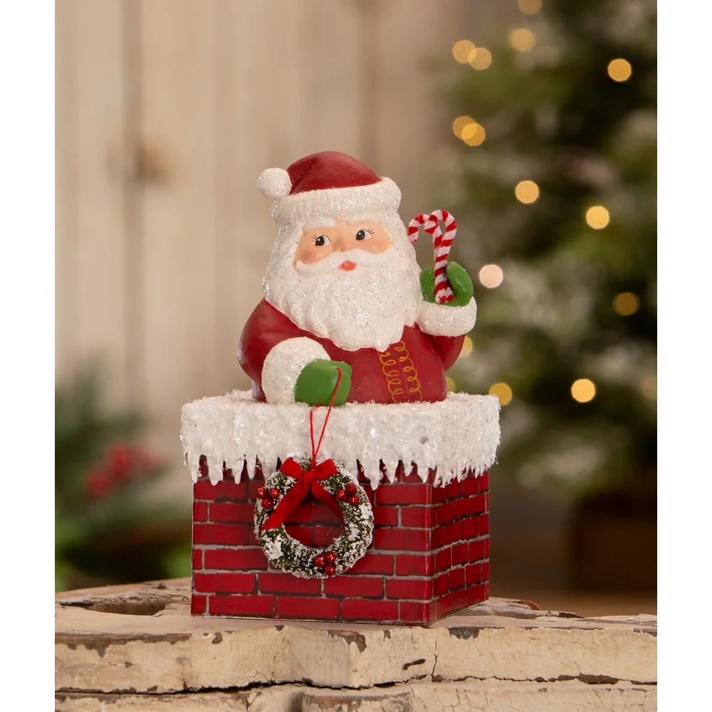 HoHoHo Santa Chimney Container